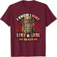 I Know I Hike Like A Girl Hiking Lover T-Shirt - T-Shirt | Maroon
