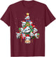 Kids Cute Panda Christmas Tree Pet Panda Lover Christmas T-Shirt - T-Shirt | Maroon