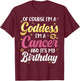 I'm A Cancer Women Goddess Queen Its My Birthday Season Pink T-Shirt - T-Shirt | Maroon