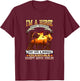 I'm A Horse Riding Grandma I Equestrian Horse Lover T-Shirt - T-Shirt | Maroon