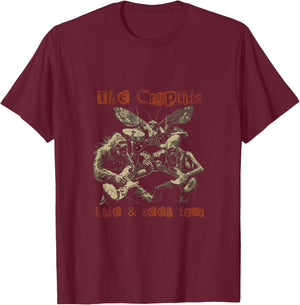 The Cryptids Hide & Seek Tour CryptidBigfoot Mothman UFO T-Shirt - T-Shirt | Maroon