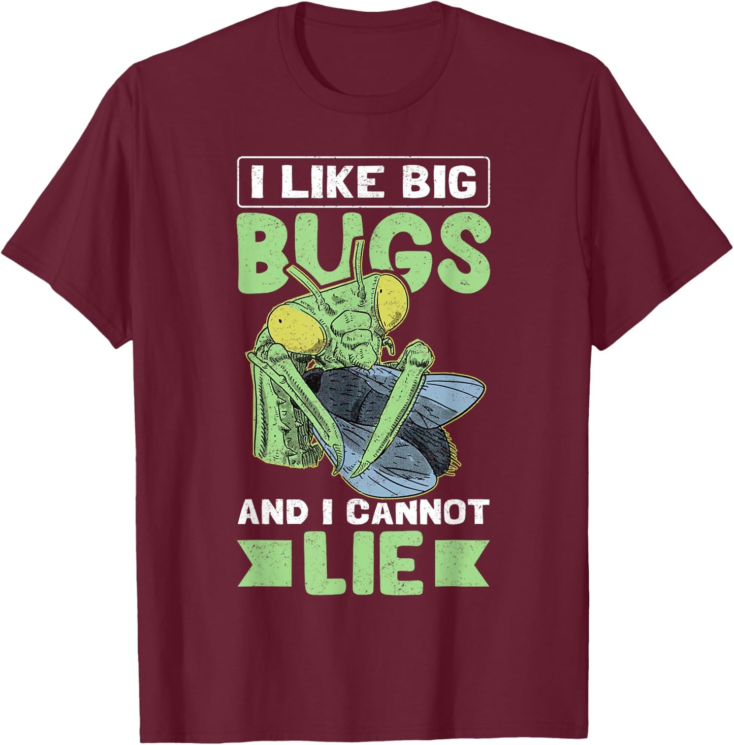 Praying Mantis Insect Lover Mantis Costume Bug T-Shirt - T-Shirt | Maroon