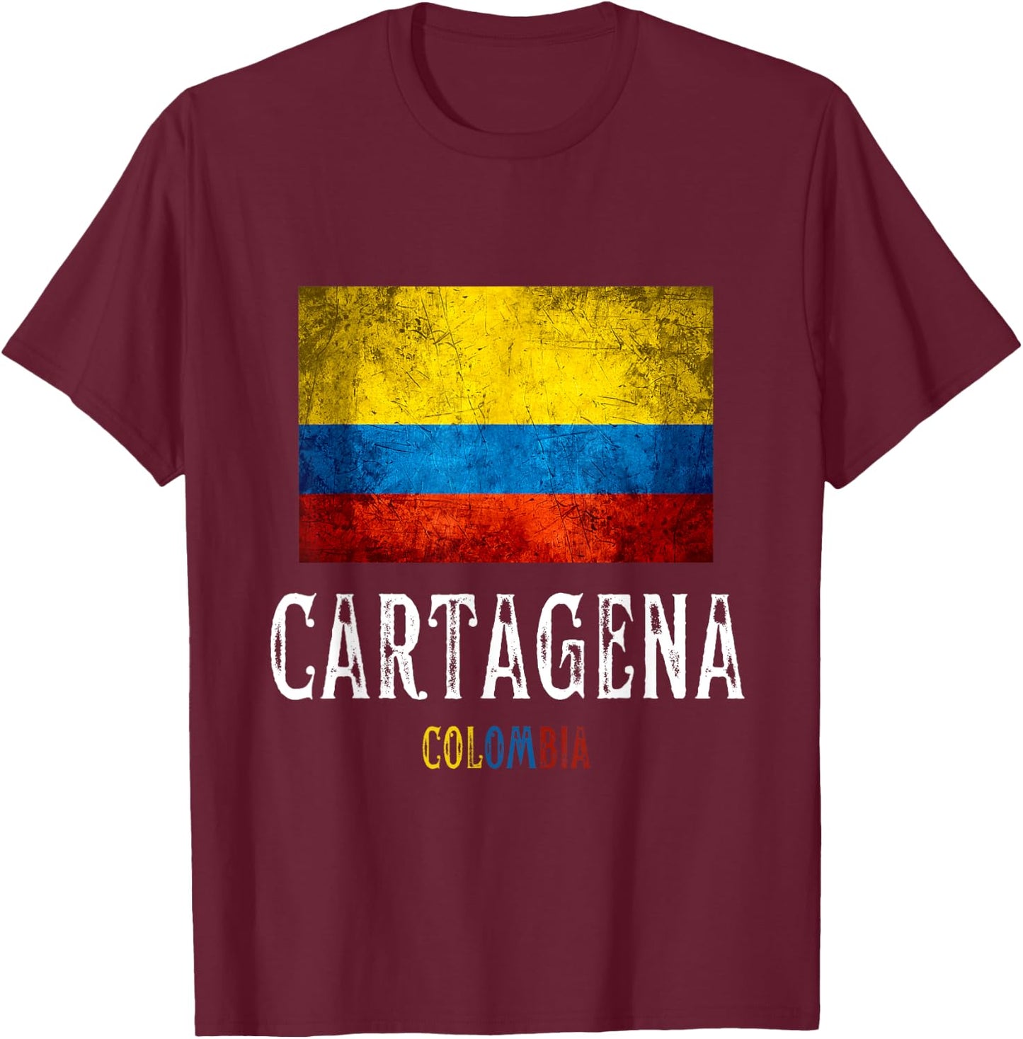 Cartagena de Indias Colombia / Cartagena T-Shirt - T-Shirt | Maroon