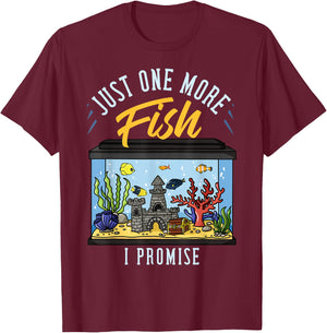 Fish Tank Aquarium Gift Saltwater Aquascaping T-Shirt - T-Shirt | Maroon