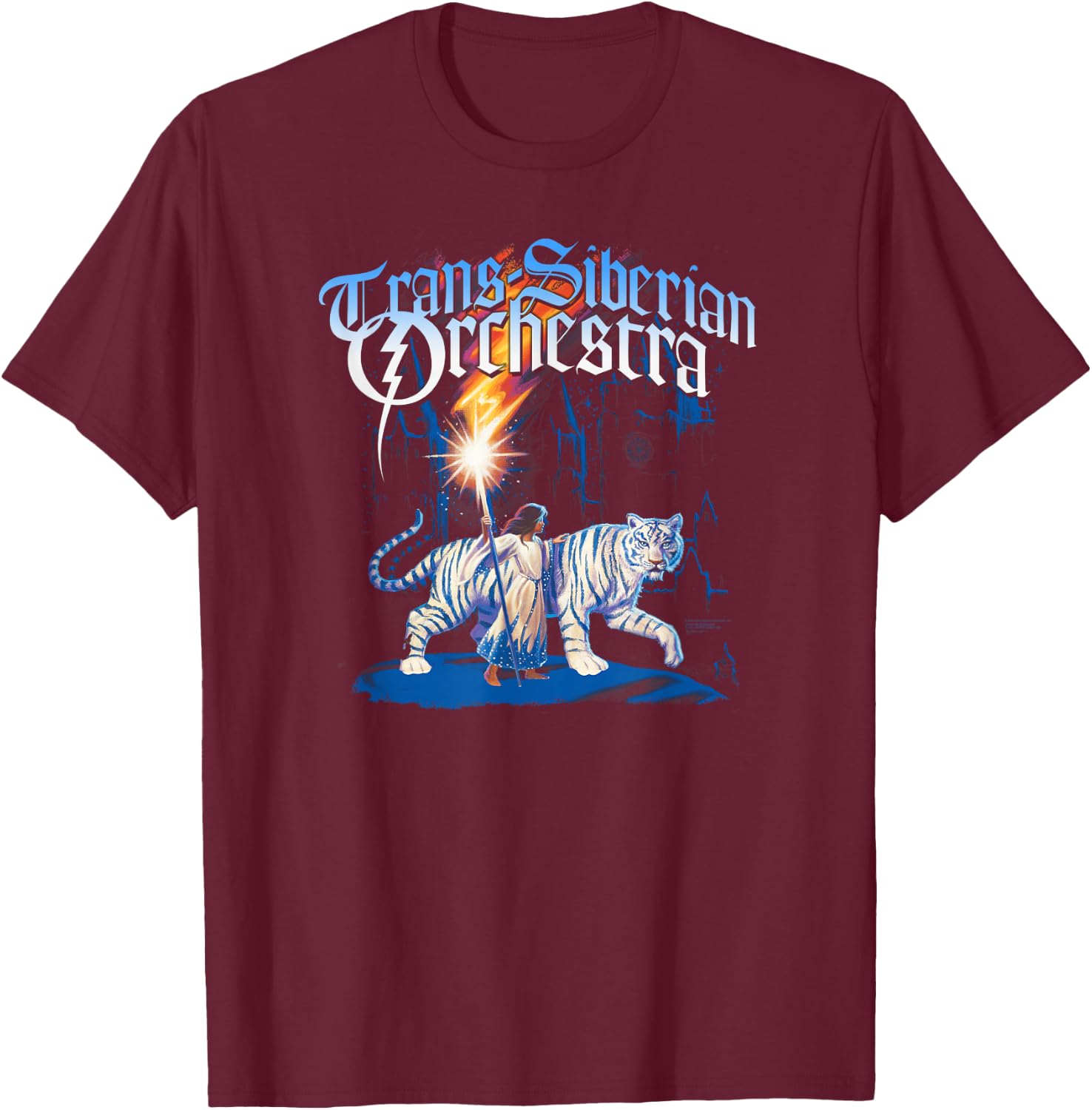 Trans-Siberian Orchestra – Child And Tiger T-Shirt - T-Shirt | Maroon