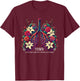 Floral Lung Our Very Breath Speaks His Name YHWH Christian T-Shirt - T-Shirt | Maroon