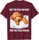 Goldendoodle Sleeping Pajamas Nightgown T-Shirt - T-Shirt | Maroon