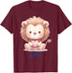 Levi Baby Lion Baby Boy Name T-Shirt - T-Shirt | Maroon