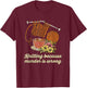 Knitting because murder is wrong - Knitting Counting T-Shirt - T-Shirt | Maroon