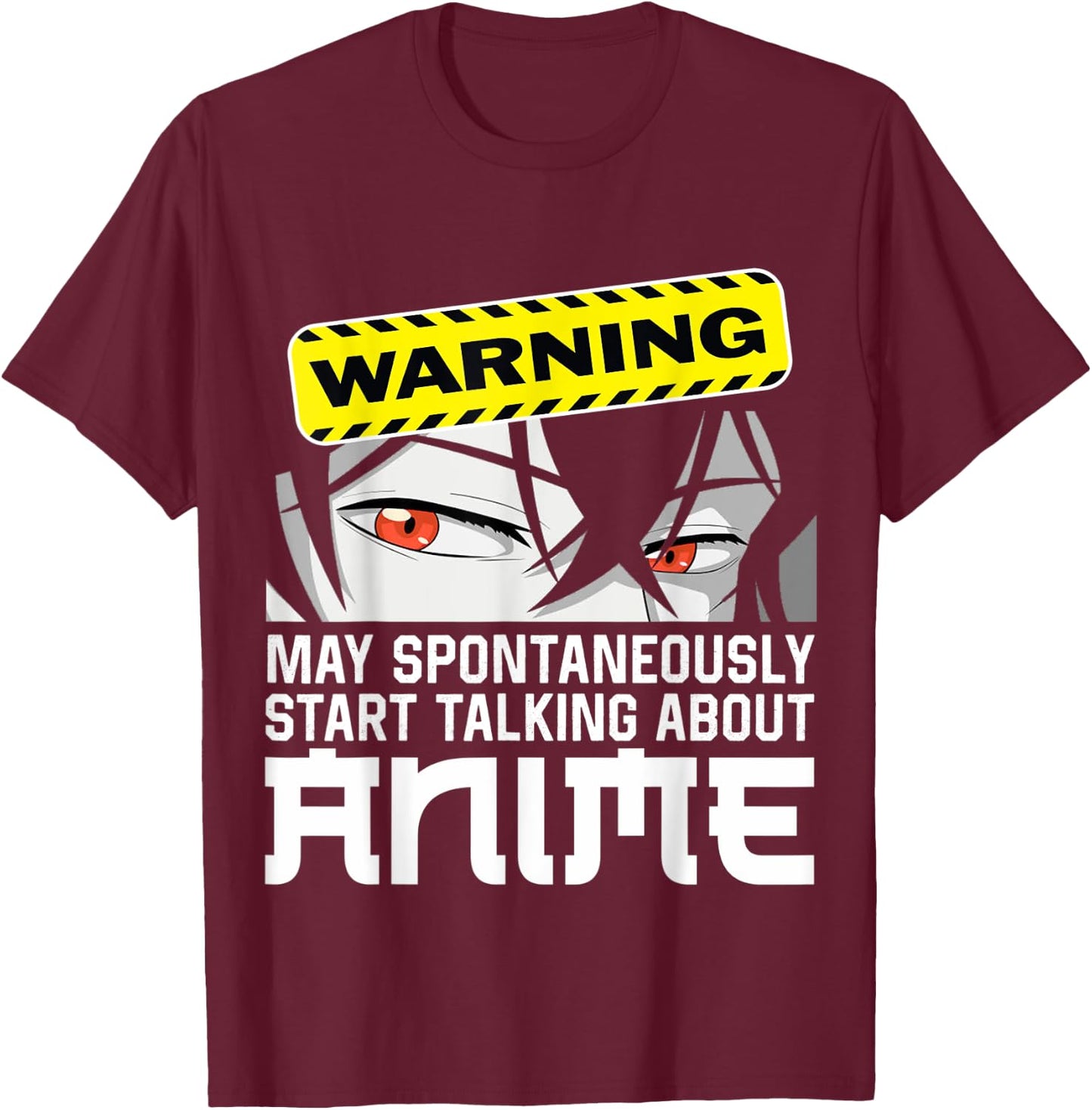Anime Merch Clothes Teen Girls Women Japanese Stuff T-Shirt - T-Shirt | Maroon