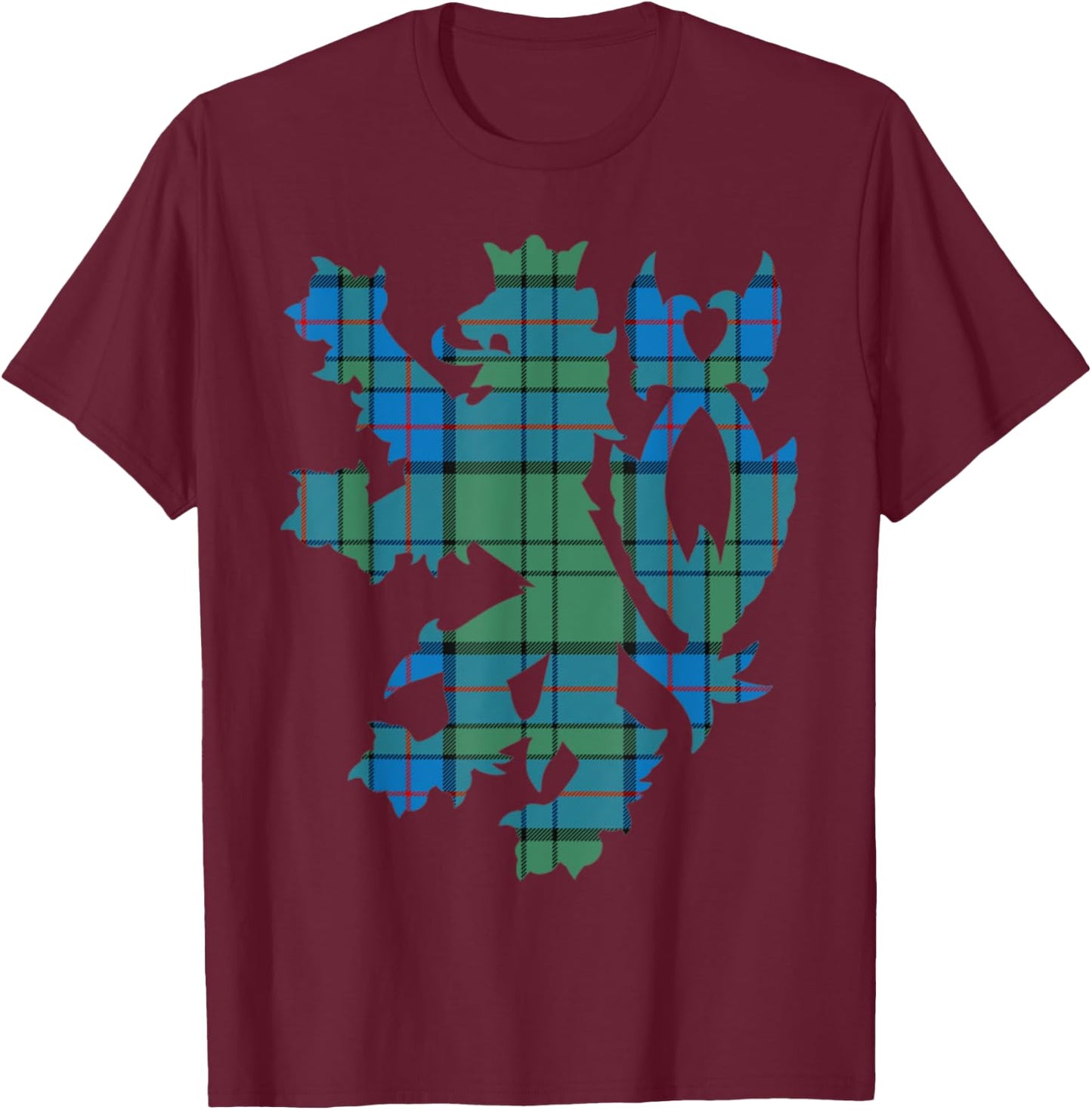 Clan Lockhart Tartan Scottish Family Name Scotland Pride T-Shirt - T-Shirt | Maroon
