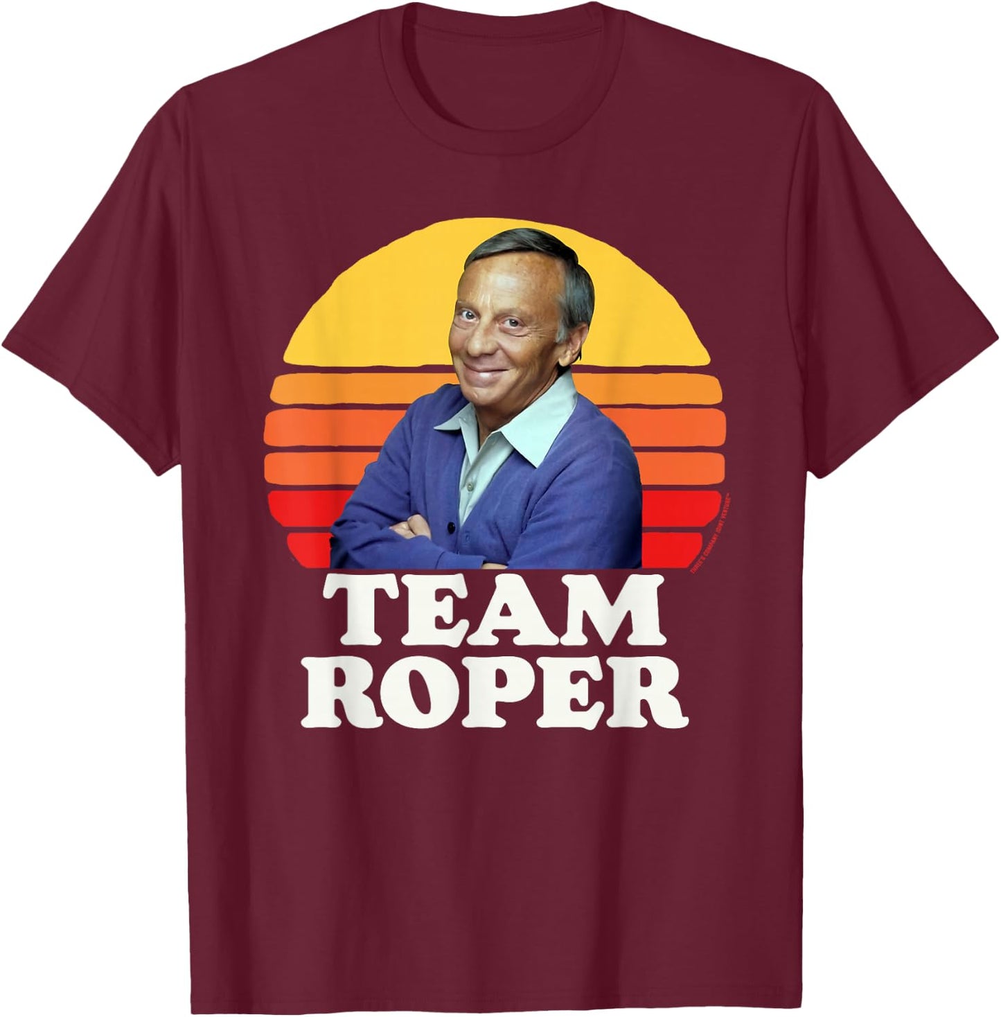I Love Mrs Roper Helen Roper Three's Company Retro T-Shirt - T-Shirt | Maroon