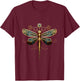 Dragonfly Steampunk Insect Art Mechanical Engineer Steampun T-Shirt - T-Shirt | Maroon