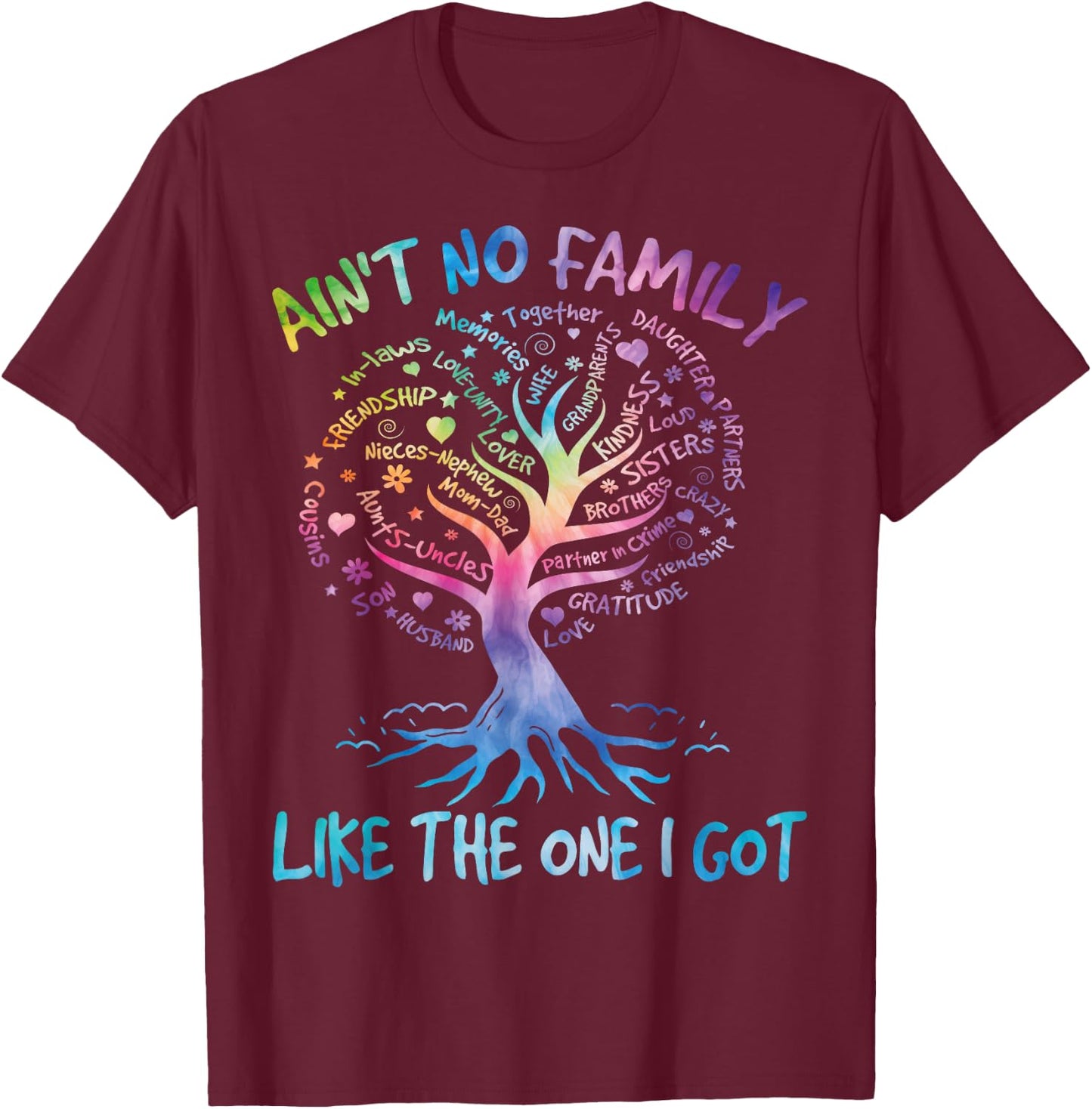 Family Reunion Party 2024 Shirt Family Matching Tie Dye T-Shirt - T-Shirt | Maroon