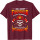 I'm A Grumpy Firefighter My level Of Sarcasm Firefighter T-Shirt - T-Shirt | Maroon