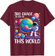 3rd grade Is Out Of This World Back To School Astronaut Kids T-Shirt - T-Shirt | Maroon