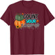 Count Your Blessings Cute Thanksgiving T-Shirt - T-Shirt | Maroon