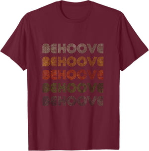 Love Heart Behoove Grunge Vintage Style Black Behoove T-Shirt - T-Shirt | Maroon