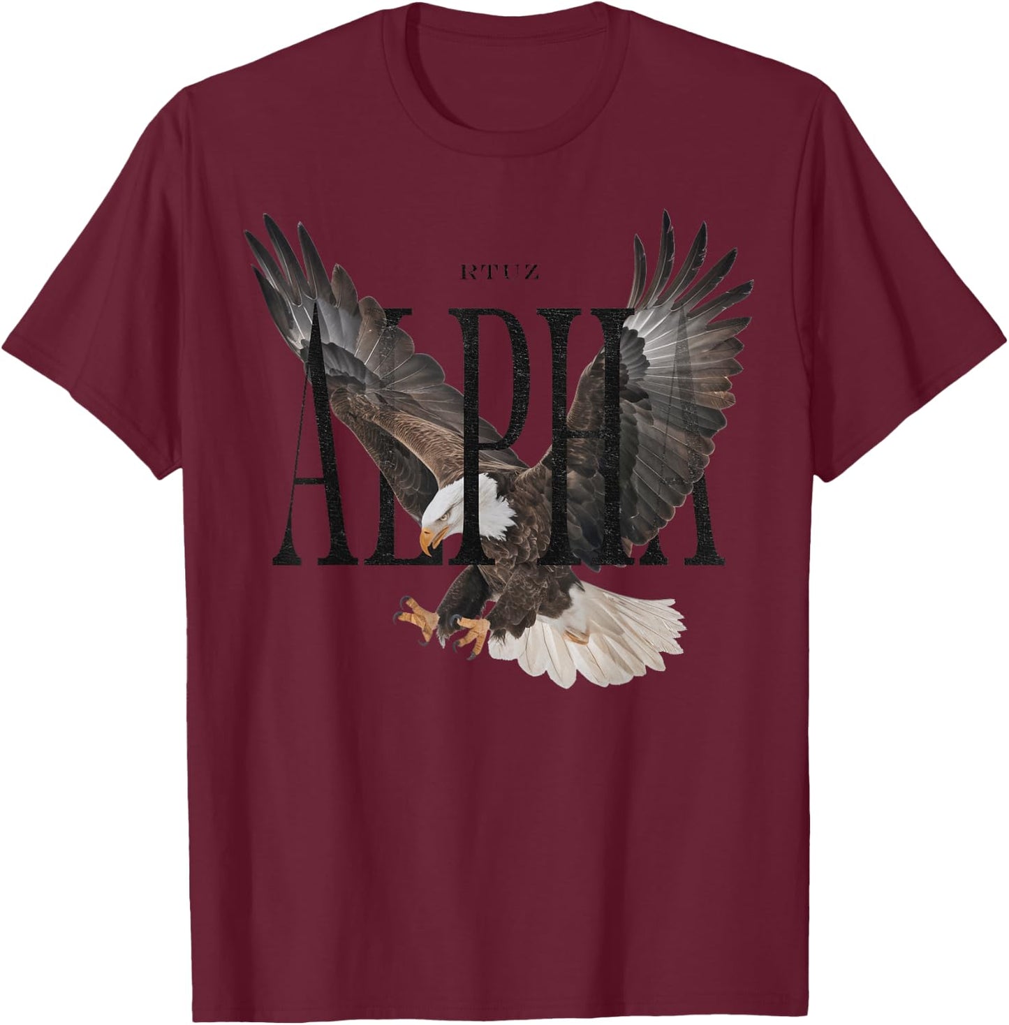 Hip Hop Vintage Retro Hipster Edgy Urban Streetwear Eagle T-Shirt - T-Shirt | Maroon