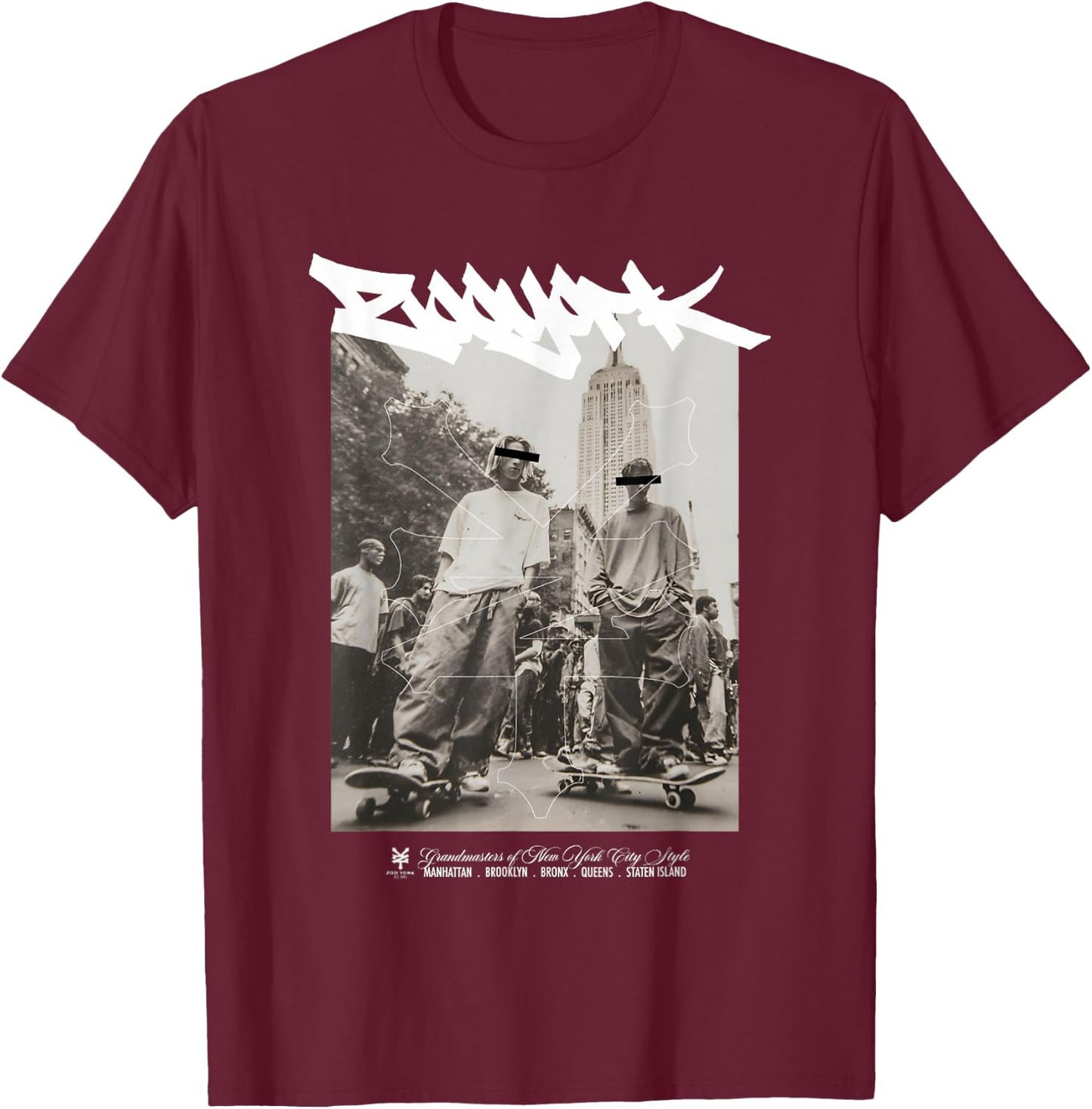 Zoo York Grandmasters of New York City Skate Style T-Shirt - T-Shirt | Maroon