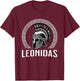 Leonidas King of Sparta Ancient Spartan Helmet T-Shirt - T-Shirt | Maroon