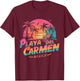 Playa Del Carmen Mexico Sunset beach Souvenir Vacation T-Shirt - T-Shirt | Maroon