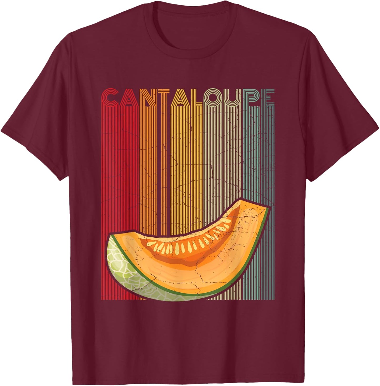 Cantaloupe Design for a Cantaloupe fan T-Shirt - T-Shirt | Maroon