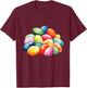 Cute Jelly Beans Candy Easter Lover Candy T-Shirt - T-Shirt | Maroon