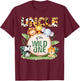 Uncle Of The Wild One 1st Birthday Safari Family Matching T-Shirt - T-Shirt | Maroon