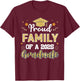 Family Senior 2025 Proud Family Of A Class Of 2025 Graduate T-Shirt - T-Shirt | Maroon