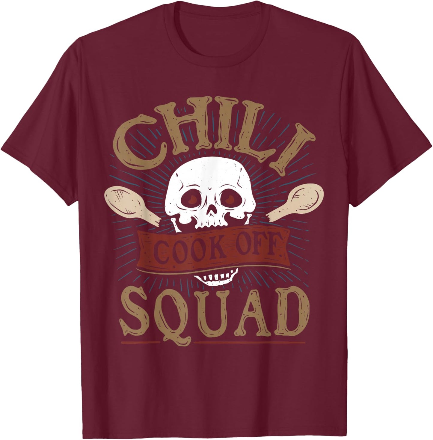 Chili Cook Off Squad Cooking Competition Team Award T-Shirt - T-Shirt | Maroon