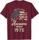 Awesome Since 1975 American Flag 51st Birthday Patriotic T-Shirt - T-Shirt | Maroon
