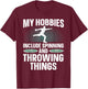 Discus Throwing Art Women Athletics Discus Thrower T-Shirt - T-Shirt | Maroon