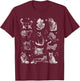 Vintage 90s Tattoo Cat Retro Kitten Nature Cat Lover Cat Mom T-Shirt - T-Shirt | Maroon
