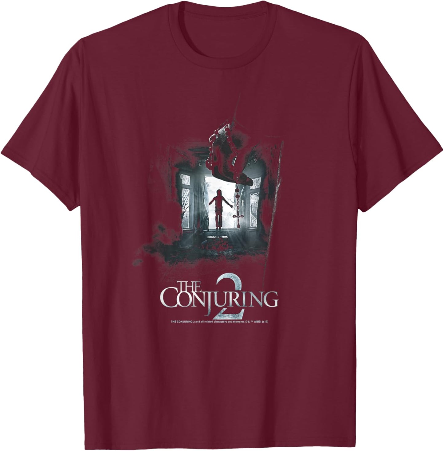The Conjuring 2 Poster Fade T-Shirt - T-Shirt | Maroon