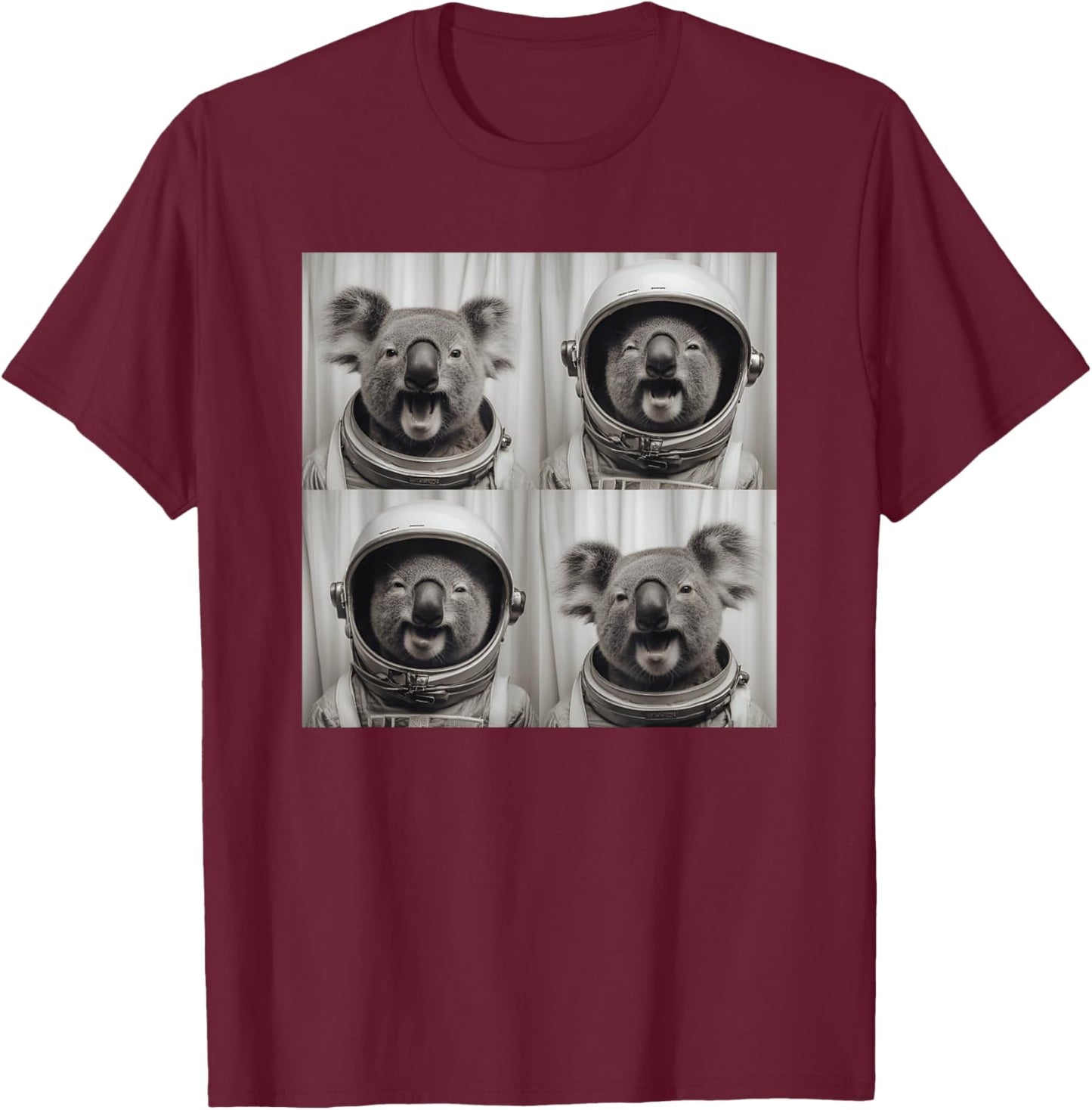 Koala Astronaut Space Animal Kids T-Shirt - T-Shirt | Maroon