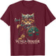 Nordic Norse Valhalla Viking Cat Warrior Men Kids T-Shirt - T-Shirt | Maroon