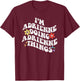 Retro Groovy Im ADRIENNE Doing ADRIENNE Things Funny T-Shirt - T-Shirt | Maroon