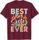 Youth Best Big Sister Ever Girl's Baby Announcement Idea T-Shirt - T-Shirt | Maroon