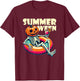 Happy Summerween Summer Halloween Ghost T-Shirt - T-Shirt | Maroon