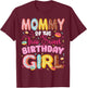 Mommy of The Two Sweet 2nd Birthday Girl Donut Lover T-Shirt - T-Shirt | Maroon