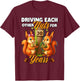 30th Wedding Anniversary Driving Each Other Nuts 30 Years T-Shirt - T-Shirt | Maroon