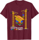 Construction Crew Building Blocks Master Builder Kids Boys T-Shirt - T-Shirt | Maroon
