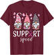 Breast Cancer Support Squad Gnomes Awareness Men Women Kids T-Shirt - T-Shirt | Maroon