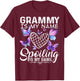 Grammy is my Name Spoiling is my Game Cute Butterflies print T-Shirt - T-Shirt | Maroon
