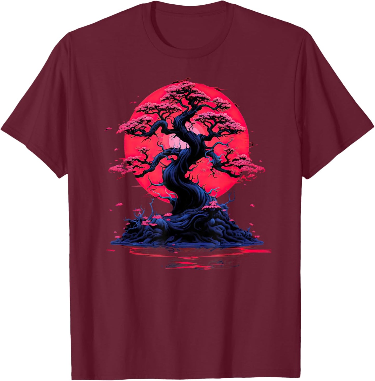 Bonsai Tree , Japanese culture, meditation, penjing , zen T-Shirt - T-Shirt | Maroon