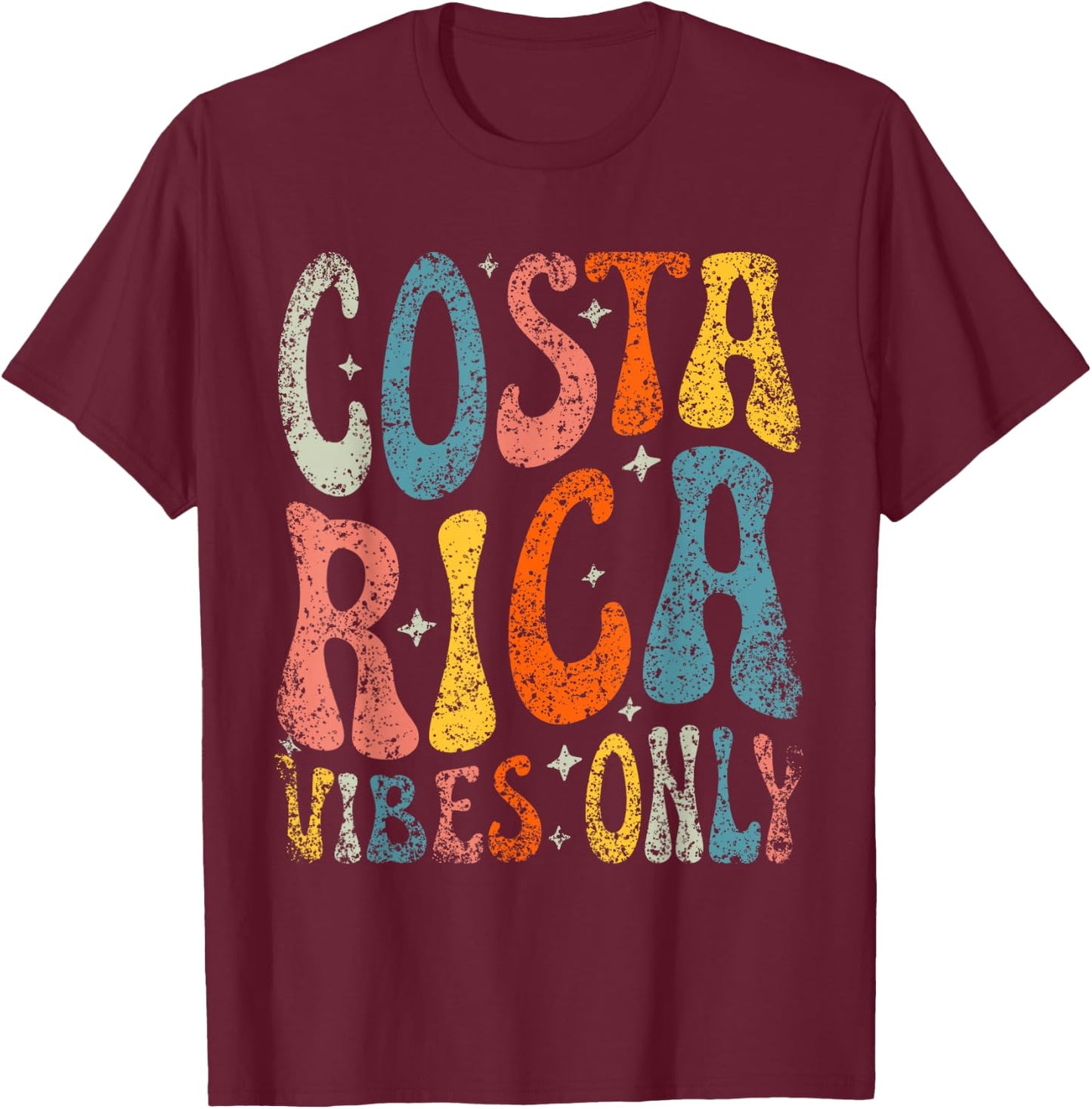 Costa Rica Vibes Only Trip Costa Rican Travel Costa Rica T-Shirt - T-Shirt | Maroon