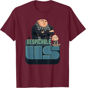 Minions Despicable Me 4 Despicable Us T-Shirt - T-Shirt | Maroon