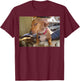 Side eye dog meme T-Shirt - T-Shirt | Maroon