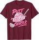 Golf Breast Cancer Awareness Month Golfer Pink Ribbon T-Shirt - T-Shirt | Maroon